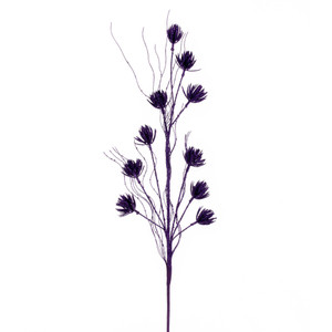Vickerman QG224466 - 30 in. Purple Mini Flower Glitter Artificial Spray - 6 Pack