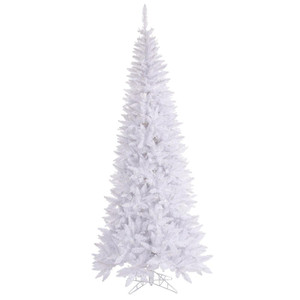 Vickerman K160165 - 6.5 ft White Slim Fir Unlit Christmas Tree