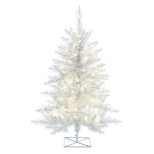  Vickerman K160231LED 3' x 25" White Fir Tree DuraL LED 100WW 