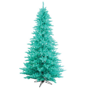 Vickerman K160986LED - 10 ft Aqua Fir Prelit Aqua LED Christmas Tree