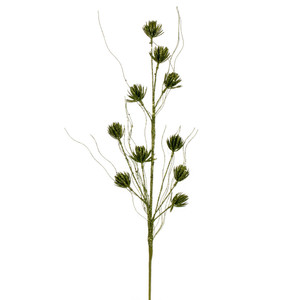 Vickerman QG224473 - 30 in. Lime Mini Flower Glitter Artificial Spray - 6 Pack