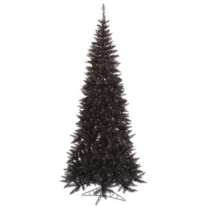 Vickerman K161680 9' x 46" Black Slim Fir Tree 1798T