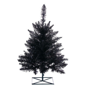 Vickerman K161730 - 3 ft Black Fir Unlit Christmas Tree