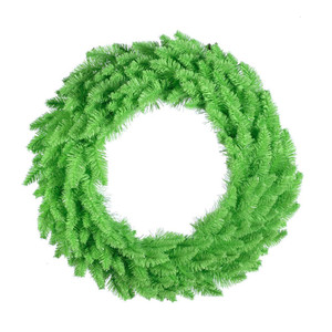 Vickerman K162731LED - 30" Lime Wreath with Lime LED Lights