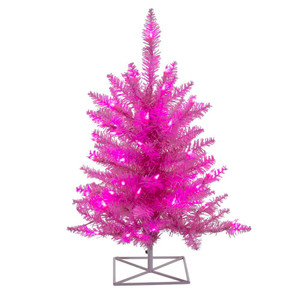 Vickerman K163731LED 3'x25" Pink Fir 234T DuraL LED 100Pk