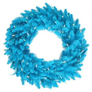 Vickerman K164324 - 24" Sky Blue Fir Wreath
