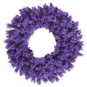 Vickerman K168430 - 30" Flocked Purple Fir Wreath