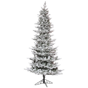 Vickerman K173190 - 12 ft Flocked Kiana Pine Unlit Christmas Tree