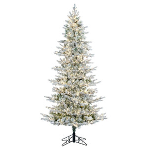 Vickerman K173266LEDCC - 6.5 ft Flocked Kiana Pine Prelit Color Changing LED Christmas Tree