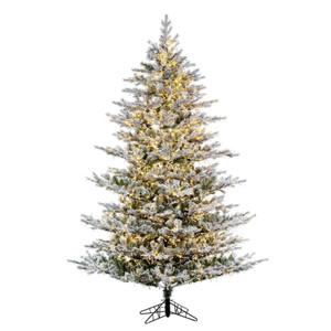 Vickerman K173466LEDCC 6.5' x 54" Flocked Kiana 3mm LED 1300CC