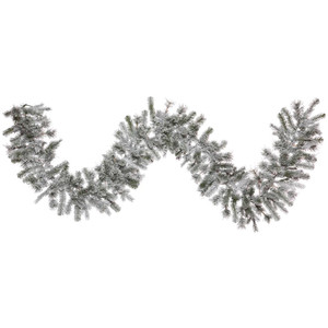 Vickerman K173514 9ft Flocked Kiana Pine Garland