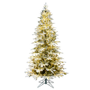 Vickerman K185156LED 5.5ft Flocked Kamas Fraser Fir Christmas Tree with Lights