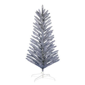  Vickerman K196350 5' x 37" Vintage Aluminum 72 Branches Vickerman K196350 - 5ft Vintage Aluminum Artificial Christmas Tree - Unlit