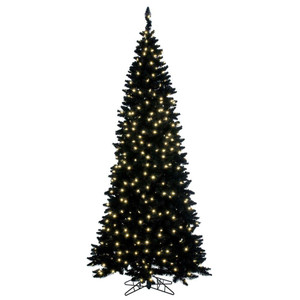 Vickerman K221576LED 7.5' x 41" Flocked Black Dura-Lit 500WW
