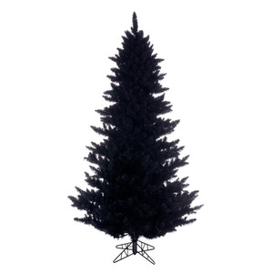  Vickerman K221655 5.5' x 43" Flocked Black Fir 794T 