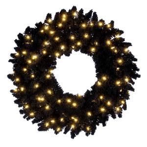 Vickerman K221725LED - 24" Wreath with Warm White LED Lights