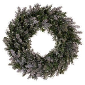  Vickerman K224724 24" Frosted Douglas Fir Wreath 270T 
