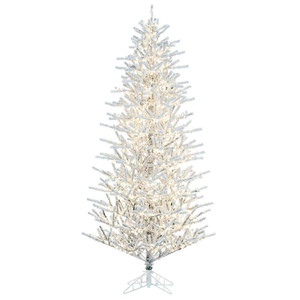 Vickerman K226056LED 5.5' x 38" Flocked Slim Pistol 3mm 800WW