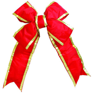 Vickerman L130412 - 12 inch Red-Gold Nylon Outdoor Bow