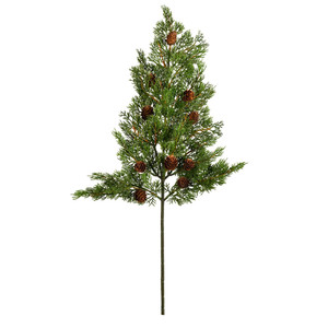 Vickerman L190204 - 26 in. Green Cypress Artificial Spray - 2 Pack