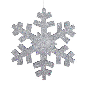 Vickerman L134607 18" Silver Outdoor Glitter Snowflake