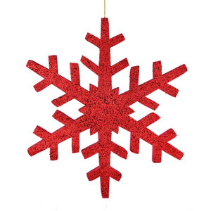 Vickerman L134803 30" Red Outdoor Glitter Snowflake