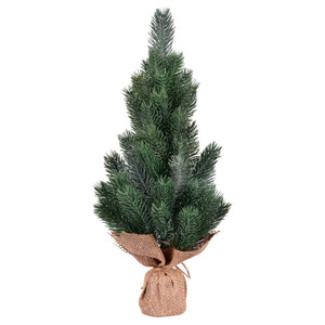 Vickerman LF203415 15" Blue Spruce Sapling Tree Burlap 2Pk