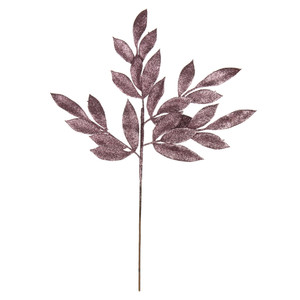 Vickerman L152945 22" Mauve Glitter BayLeaf Spray 12/Bg 
