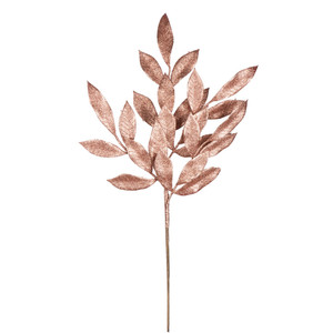 Vickerman L152958 22" Rose Gold Glit BayLeaf Spray 12/Bg 