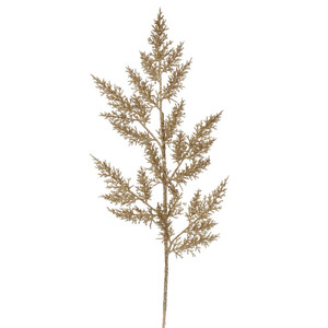 Vickerman L162408 - 28 in. Gold Glitter Wild Huck Artificial Spray - 6 Pack