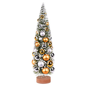 Vickerman LS203618 - 18 in Frosted Green w/Balls Unlit Christmas Tree