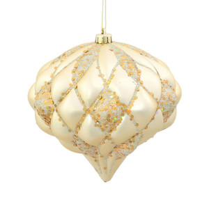 Vickerman M112238 5.7'' Champagne Matte-Glitter Diamond