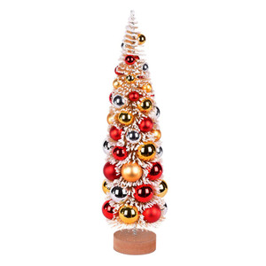 Vickerman LS203818 18" Gold-Silver-Red Ornament Christmas Tree