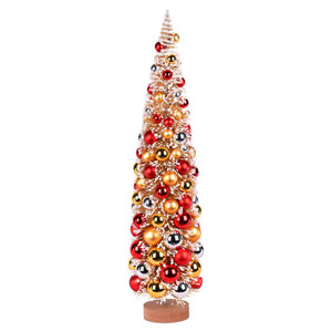 Vickerman LS203824 24" Gold-Silver-Red Ornament Christmas Tree