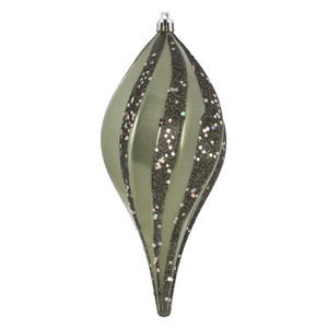 Vickerman M132523 8" Wrought Iron Candy Glitter Swirl Drop