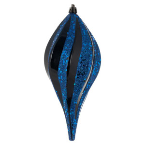 Vickerman M132531 8" Midnt Blue Candy Glitter Swirl Drop