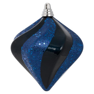 Vickerman M133231 6" Midngt Blue Candy Glitt Swirl Diamond