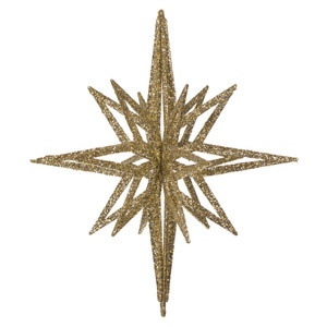 Vickerman M148238 12" Champagne 3D Glitter Star