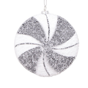 Vickerman MT2214110 4" White Black Swirl Flat Ball 4/Bag