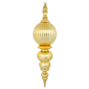 Vickerman M162808 - 28 inch Gold Shiny Finial Christmas Ornament