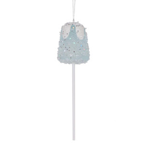 Vickerman MT221802 10" Blue Gumdrop Lollipop Ornament 3/bag