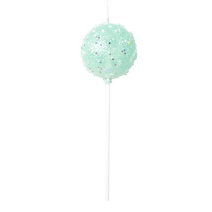 Vickerman MT222004 10" Green Round Lollipop Ornament 3/bag