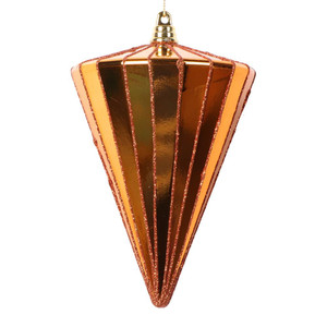 Vickerman MT224118 6" Shiny Burnish Orange Cone 3/bag