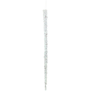 Vickerman M174124 - 24 inch Clear Icicle Christmas Ornament - 2 Pack