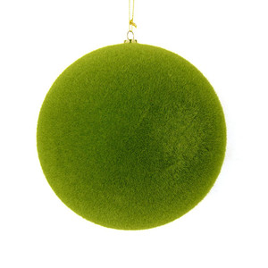 Vickerman M181064 10" Moss Green Flocked Ball Ornament