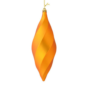 Vickerman M183130M - 8 inch Antique Gold Matte Finial Christmas Ornament - 6 Pack