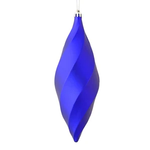 Vickerman M183166M - 8 inch Purple Matte Finial Christmas Ornament - 6 Pack
