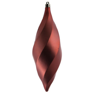 Vickerman M183171M 8" Coral Matte Swirl Finial 6/Bag