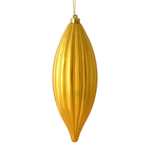 Vickerman M183237S 8" Honey Gold Shiny Line Finial 4/Bag