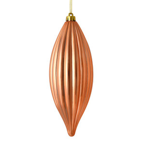  Vickerman M183258S 8" Rose Gold Shiny Line Finial 4/Bag 